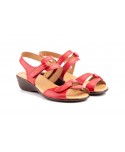 Sandalias Mujer Piel Colores Cuña Velcro ALTO-ESTILO-454 34,90 €