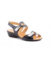 Sandalias Mujer Piel Colores Cuña Velcro ALTO-ESTILO-454 34,90 €