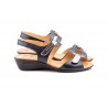 Sandalias Mujer Piel Colores Cuña Velcro ALTO-ESTILO-454 34,90 €