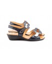 Sandalias Mujer Piel Colores Cuña Velcro ALTO-ESTILO-454 34,90 €