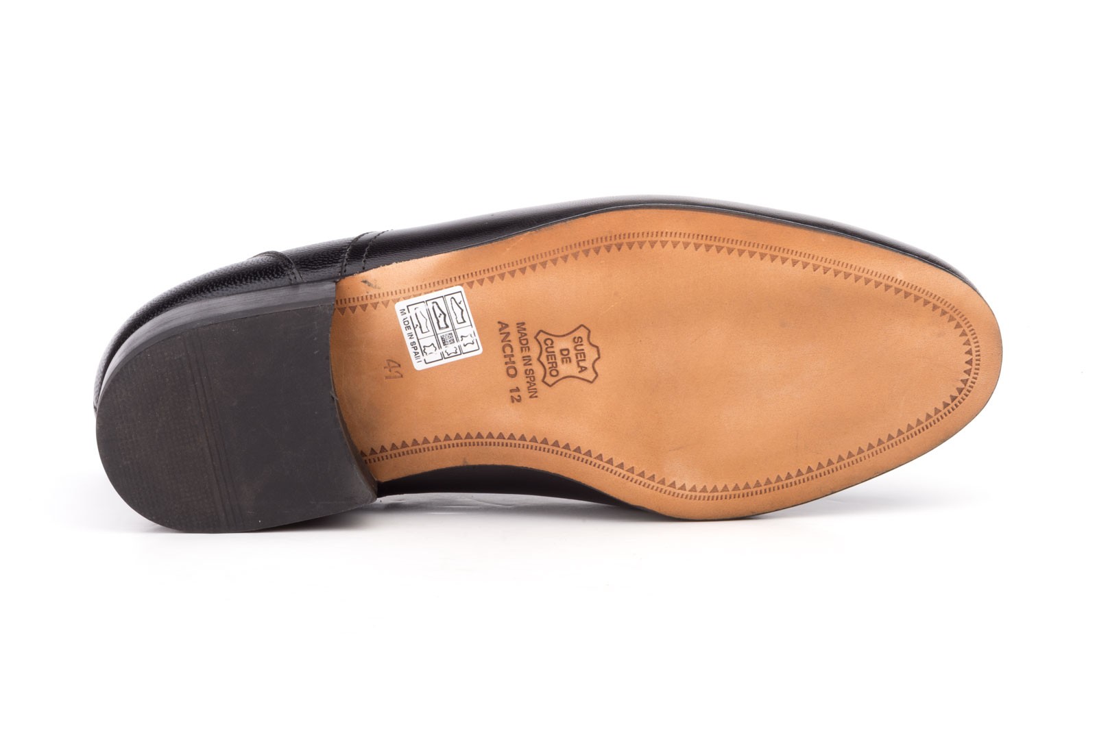 Zapatos Hombre Derby Piel Suela Cuero Ancho