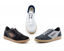 Men's Indoor Soccer Shoes Black Leather White Gray Wheti's WHETI'S-25619,95 €
