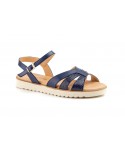 Women Sandals Navy Leather Floor Flat Eva Sizes Large JAM ZANCADAS-2050P-XXL53,90 €