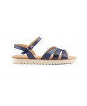 Women Sandals Navy Leather Floor Flat Eva Sizes Large JAM ZANCADAS-2050P-XXL53,90 €