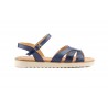 Women Sandals Navy Leather Floor Flat Eva Sizes Large JAM ZANCADAS-2050P-XXL53,90 €