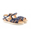 Women Sandals Navy Leather Floor Flat Eva Sizes Large JAM ZANCADAS-2050P-XXL53,90 €