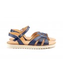 Women Sandals Navy Leather Floor Flat Eva Sizes Large JAM ZANCADAS-2050P-XXL53,90 €