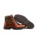 Botas Hombre Piel Marrón Negro Cordones Tacón ROUTE83-11479 69,89 €