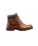 Botas Hombre Piel Marrón Negro Cordones Tacón ROUTE83-11479 69,89 €