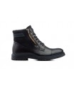 Botas Hombre Piel Marrón Negro Cordones Tacón ROUTE83-11479 69,89 €