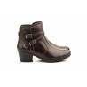 Botines de Mujer Piel Ceralín Elefante Hebillas Tacón Ancho JAM-9304 59,50 €