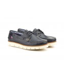 Nautical Men's Leather Pull Navy Thick Sole Route 83 ROUTE83-NB80059,90 €