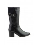 Botas Caña Media Mujer Piel Negra Elásticos JAM-90731 59,50 €