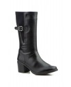 Botas Caña Media Mujer Piel Negra Elásticos JAM-9073159,50 €