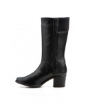 Botas Caña Media Mujer Piel Negra Elásticos JAM-90731 59,50 €