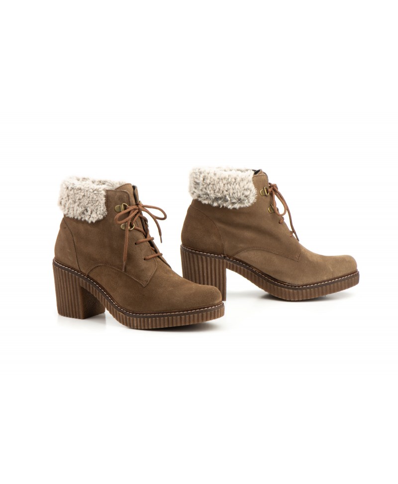 botines mujer piel
