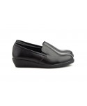 Zapatos Mujer Mocasín Elásticos Piel Negro Cuña JAM-392 39,90 €