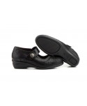 Zapatos Comodos Mujer Licra Piel Negro Velcro JAM-78449,00 €