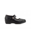 Zapatos Comodos Mujer Licra Piel Negro Velcro JAM-78449,00 €