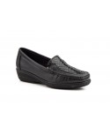 Zapatos Kiowa Mujer Piel Negro Marrón Licra ANTONELLA-306049,00 €