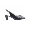 Shoes Woman Leather Navy Heel Buckle JAM JAM-561749,90 €