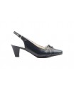 Shoes Woman Leather Navy Heel Buckle JAM JAM-561749,90 €