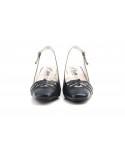 Shoes Woman Leather Navy Heel Buckle JAM JAM-561749,90 €