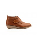 Boot Woman Leather Black Brown Red Taupe Velcro Type JAM-39739,90 €