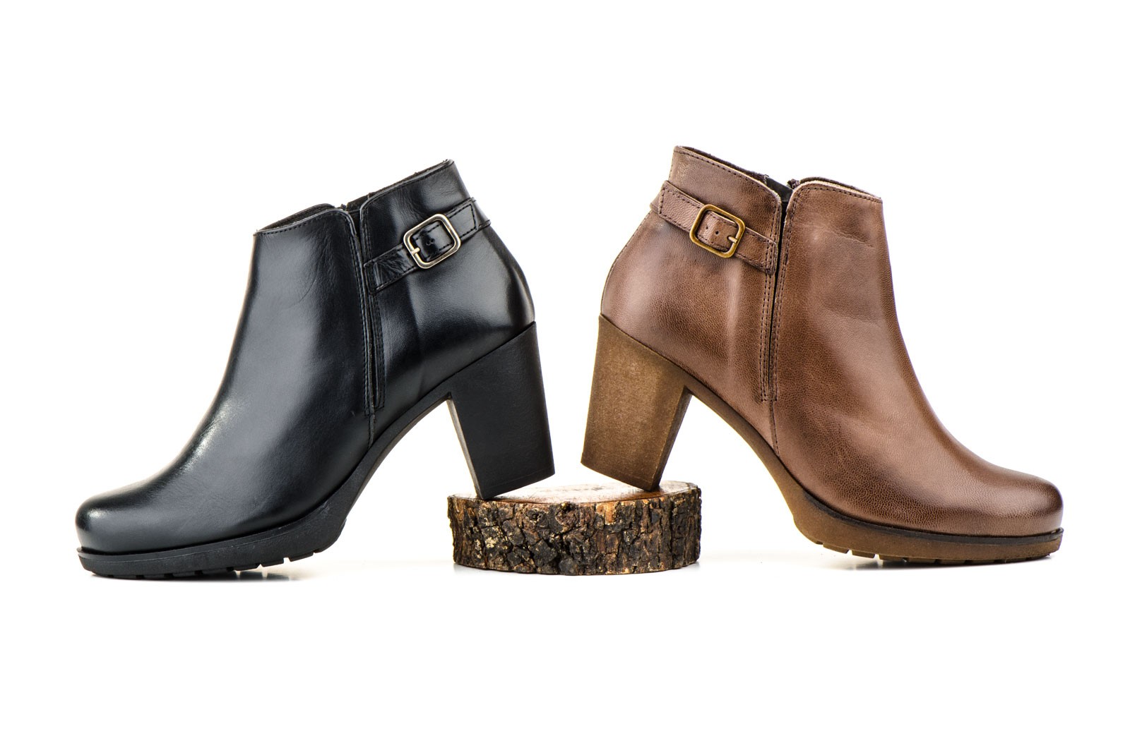 botines mujer piel