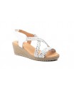 Sandalias Mujer Trenzado Blanco Plata Gel Cuña JAM JAM-3326 35,00 €