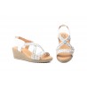 Sandalias Mujer Trenzado Blanco Plata Gel Cuña JAM JAM-3326 35,00 €