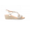 Sandalias Mujer Trenzado Platino Oro Gel Cuña JAM JAM-3326 35,00 €