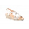 Sandalias Mujer Trenzado Platino Oro Gel Cuña JAM JAM-3326 35,00 €