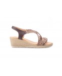 Sandalias Mujer Trenzado Marrón Gel Cuña JAM JAM-3326 35,00 €