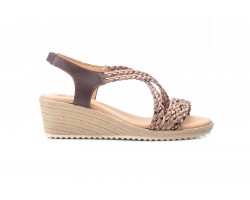 Sandalias Mujer Trenzado Marrón Gel Cuña JAM JAM-3326 35,00 €