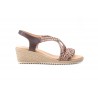 Sandalias Mujer Trenzado Marrón Gel Cuña JAM JAM-3326 35,00 €