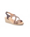 Sandalias Mujer Trenzado Marrón Gel Cuña JAM JAM-3326 35,00 €