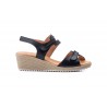 Sandalias Mujer Piel Negro Velcro Yute JAM JAM-345435,00 €