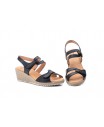 Sandalias Mujer Piel Negro Velcro Yute JAM JAM-3454 35,00 €