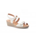 Sandalias Mujer Piel Beige Velcro Yute JAM JAM-3454 35,00 €