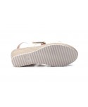 Sandalias Mujer Piel Beige Velcro Yute JAM JAM-3454 35,00 €