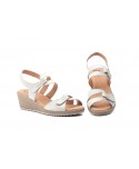 Sandalias Mujer Piel Beige Velcro Yute JAM JAM-3454 35,00 €