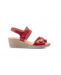 Sandalias Mujer Piel Rojo Velcro Yute JAM JAM-3454 35,00 €