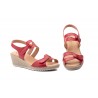 Sandalias Mujer Piel Rojo Velcro Yute JAM JAM-3454 35,00 €