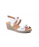 Sandalias Mujer Piel Blanco Velcro Yute JAM JAM-3454 35,00 €