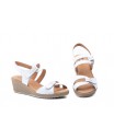 Sandalias Mujer Piel Blanco Velcro Yute JAM JAM-3454 35,00 €