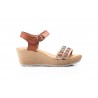 Sandalias Mujer Piel Cuero Yute Multicolor Plataforma Cuña JAM AE-183 35,00 €