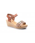 Sandalias Mujer Piel Cuero Yute Multicolor Plataforma Cuña JAM AE-18335,00 €