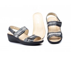 Sandalias Mujer Piel Negro Plantilla Extraible Ancho Especial JAM-5050 45,50 €