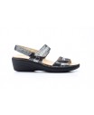 Sandalias Mujer Piel Negro Plantilla Extraible Ancho Especial JAM-505045,50 €